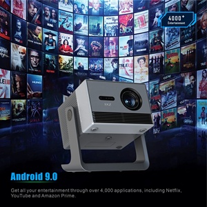 โปรเจคเตอร์พกพาสำหรับดูหนัง ระบบแอนดรอยด์ <span class=keywords><strong>9</strong></span> ความละเอียด 4K WiFi 6 BT 600ANSI ความละเอียดเนทีฟ 1080P พร้อมระบบปรับภาพอัตโนมัติ Keystone สำหรับการตั้งแคมป์  พร้อมเครื่องฉายภาพแบบปิดผนึก <span class=keywords><strong>X10</strong></span> - Product Image 3