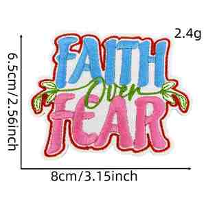 Parches Bordados con Frases Inspiradoras de Jesús te Ama, para Planchar - Product Image 3