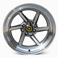 Jantes en alliage d'aluminium argentées de 15x8,0 pouces avec bord mécanique 4x100/114,3 CB73,1 ET0 pour voitures particulières
