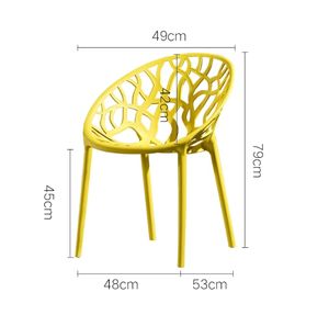 <span class=keywords><strong>Chaise</strong></span> en plastique confortable et bon marché avec dossier, <span class=keywords><strong>chaise</strong></span> de salle à manger ergonomique pour la cuisine, la cour, les réunions de famille - Product Image 6