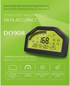 9 in 1 Rally <strong>Car</strong> Race Dash <strong>Dashboard</strong> LCD Digital <strong>Display</strong> Gauge Waterproof <strong>Car</strong> Meter Full Sensor Kit - Product Image 6