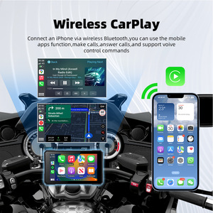 Écran de navigation portable pour moto de 5 pouces avec Carplay, DVR, caméra embarquée, Carplay/Android <span class=keywords><strong>Auto</strong></span>, GPS étanche - Product Image 5