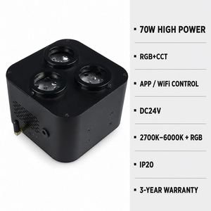 Moteur d'éclairage à fibre <span class=keywords><strong>optique</strong></span> intelligent WiFi RGB+CCT 70W haute puissance, à effet scintillant, contrô<span class=keywords><strong>l</strong></span>é par application, pour plafond étoilé, <span class=keywords><strong>parc</strong></span> à thème, piscine <span class=keywords><strong>L</strong></span> - Product Image 2