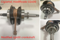 Vilebrequin personnalisé Cb Cg 125 150 200 250 300 400 Tricycle de course moteur moto vilebrequin moteur modifié pour Honda