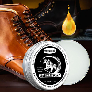 DAAN Custom Logo 60g 100g 200g All-purpose <strong>Leather</strong> Grooming Soap for <strong>Furniture</strong> <strong>Restoration</strong> with Aluminum Case - Product Image 4
