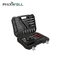121 pièces ensembles d'outils à main universels professionnels combinaison d'outils mécaniques ensemble de clés à cliquet à douille pour voitures