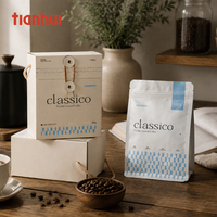 Boîte cadeau pliable Tianhui avec cordon et pochette en aluminium pour l'emballage de thé, de café en grains et de cadeaux