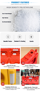 Barriera stradale flessibile in plastica di alta qualità per sicurezza stradale per uso stradale - Product Image 2