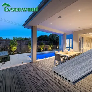 Teak di Decking di plastica di legno del giardino esterno dei pezzi del pavimento esterno del Wpc di migliore qualità