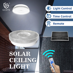 Indoor Solar Aluminum Acrylic LED <b>Ceiling</b> <b>Light</b> <b>Remote</b> <b>Control</b> Safe Lithium Iron Phosphate Battery Luxurious Diamond-shaped - Product Image 1