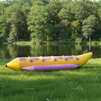 Bateau banane gonflable grande capacité pour jeux aquatiques excitants