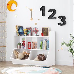 Organisateur <span class=keywords><strong>de</strong></span> stockage <span class=keywords><strong>de</strong></span> jouets avec bibliothèque enfants Multi étagère Cubby pour livres jouets organisateur <span class=keywords><strong>de</strong></span> stockage pour garçons filles jouer - Product Image 5