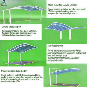 <span class=keywords><strong>Abri</strong></span> <span class=keywords><strong>de</strong></span> voiture en aluminium imperméable ANCSEM pour maison, <span class=keywords><strong>jardin</strong></span>, villa, <span class=keywords><strong>abri</strong></span> extérieur pour véhicule résistant au vent - Product Image 2