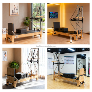 Matériel de <span class=keywords><strong>Pilates</strong></span> commercial : Reformer en bois de chêne avec tour réglable et portable pour <span class=keywords><strong>studio</strong></span> de <span class=keywords><strong>yoga</strong></span> - Product Image 5
