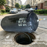 Bouchon de tuyau gonflable en caoutchouc DN50-600mm - Membrane de canalisation à diamètre variable pour l'étanchéité des conduites municipales