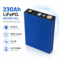 Cellule de batterie prismatique LiFePO4 de qualité A 230Ah 3.2V, marque GUOKE, pour système de stockage d'énergie domestique, système solaire, pack de batteries DIY 12~48V