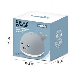 Baby <b>Bath</b> With Led <b>Light</b> Whale Spray Water Toy for Toddlers Kids Induction Sprinkler Bathtub Toys - Product Image 3