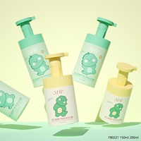 150ml 200ml Mini bouteille de pompe à Mousse en plastique étiquette de lavage du visage emballage distributeur de Mousse PET pour Gel douche