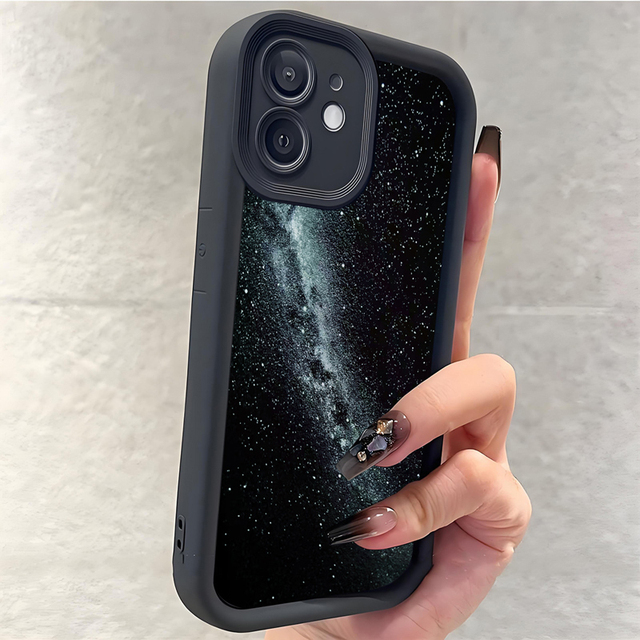Star Cosmic Starry Sky Print Ladder Lens Style Shockproof TPU Mobile Phone Cover Case for Samsung Galaxy A07 A17 A56 S26 Ultra