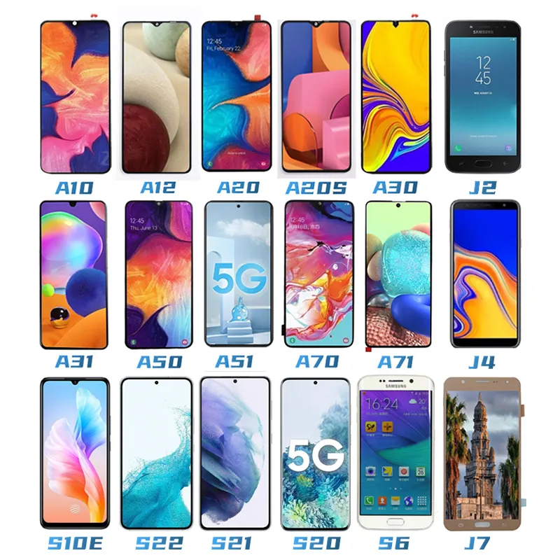 Samsung A10 A12 A13 A14 için OLED INCELL lcd ekran ekran lcd cep telefonu için Samsung A50 A30 A20 cep telefonu dokunmatik ekran
