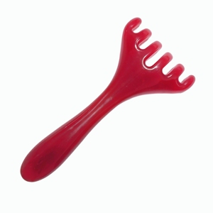Red toothed resin massager massage tool spa tool <b>back</b> massage tool - Product Image 5