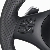 Volant chauffant multifonction à vibrations en cuir pour BMW E90 E92 E60 E46 M3 E39 E87 E70 X5 E71 E93 E91 - Vente flash