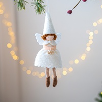 Großhandel Neujahrs geschenke Weihnachten Engel Puppe Anhänger Plüsch Hängende Dekoration Weihnachts geschenk