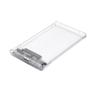 Caja de Disco Duro de Plástico Blanco Transparente de <span class=keywords><strong>2</strong></span>,5 Pulgadas, USB3.0 Externo, SSD Mecánico, Alta Velocidad de Transmisión - Product Image 2