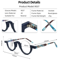 Nouvelles lunettes anti-lumière bleue classiques au design italien tendance pour femmes et hommes, montures optiques rétro, lunettes rondes