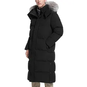 カスタムメイドの女性のジャケット冬の長い古典的なコートパーカージッパー付きストリートウェアサプライヤーパーカジャケット新しい冬の女性のコート
