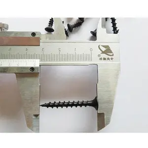 Professional fastener supplier Black Screw flat Phillips head screw self tapping 2.5mm 8*1/2 30mm black self tapping screws