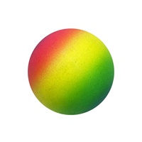 Ballon en caoutchouc rebondissant de 60 mm, couleur arc-en-ciel, jouet de handball pour enfants, sports de plein air, logo personnalisé disponible