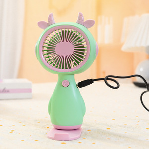 Mini ventilador portátil con soporte desmontable, batería recargable, funcionamiento manos libres para estudiantes y uso en exteriores - Product Image 3