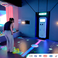Projecteur de sol mobile interactif, système de projection pour aire de jeux intérieure, pour centre commercial