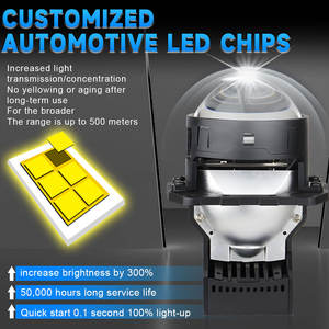 Faros Antiniebla de Alta Calidad K223, Lentes de 2 Pulgadas, Lámpara Antiniebla Bi-LED, Luces de Conducción, IP68, Resistentes al Agua, Proyector LED para Automóvil Universal - Product Image 3