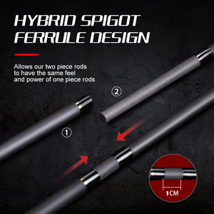 <span class=keywords><strong>Canne</strong></span> à pêche Hunthouse pour bar 2,75 m M MH 2 pièces, <span class=keywords><strong>canne</strong></span> à pêche télescopique en carbone haute résistance avec anneaux Fuji - Product Image 5