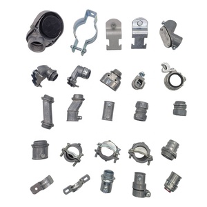 3/8 "Zinc Die Cast BX Flex Set Tornillo Caja Conector Cable <span class=keywords><strong>ovalado</strong></span> AC MC Accesorios de conducto rígido eléctrico Accesorios de tubería EMT - Product Image 4