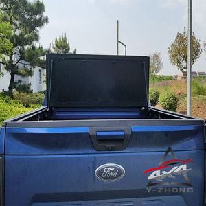 Couverture de benne de <span class=keywords><strong>camion</strong></span> <span class=keywords><strong>pliable</strong></span> en aluminium imperméable 4x4, nouvelle version améliorée, couverture de benne <span class=keywords><strong>pliable</strong></span> à quatre plis - Product Image 1