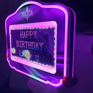 Insegna LED Personalizzabile con Messaggi di Buon Compleanno Controllata da App CE, Presentatore di Bottiglie per Nightclub con Servizio <span class=keywords><strong>VIP</strong></span>, Accessorio per Feste - Product Image 1