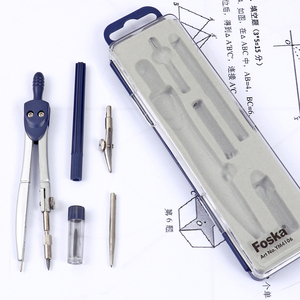 Compas de géométrie Foska de bonne qualité, style simple, <span class=keywords><strong>en</strong></span> métal zinc peint, pour étudiants - Product Image 2