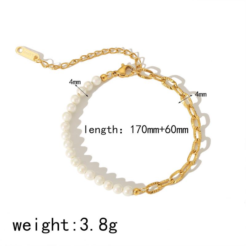 18k gold plated jewelry stainless steel bracelets
