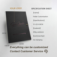 Carpeta A4 Personalizada Hecha de Papel Especial de Primera Calidad, Almacenamiento de Documentos, Compatible con Varios Procesos de Impresión