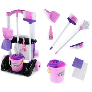 ชุดของเล่น<span class=keywords><strong>เด็ก</strong></span>แบบแกล้งเล่นกวาดของเล่นและรถเข็นพลาสติกจำลองเครื่องมือเล่นข้ามพรมแดนจากผู้ผลิตโดยตรง - Product Image 4