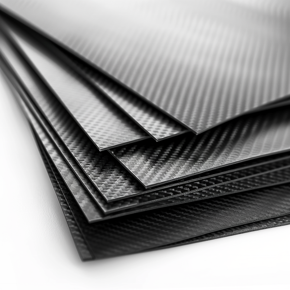3K Carbonfaser-Platte – 6x65x500 Mm, Twill-Matte, Hochfest – Für Modellbau & DIY