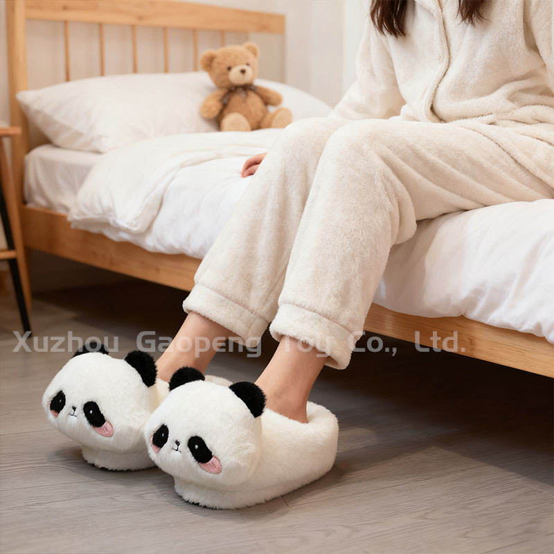 Ladies Cozy Adorable Panda Slipper Custom Design Animal Anti-slip Soft Warm House Slippers for Toddler