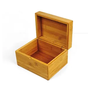 저렴한 나무 대나무 상자 대나무 주방 컬렉션 재사용 및 생분해 성 레시피 상자