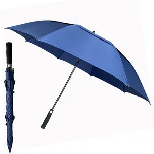 YS-7049 Hohe Anzahl Regenschirm winddicht individuell Werbung große Größe mit Lüftungen automatisch offener Golf-Regenschirm mit Logo