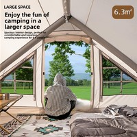 Tente de glamping gonflable de luxe Zentopia, imperméable, grande capacité, tente cabine à structure pneumatique pour le camping