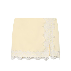 PB&ZA <span class=keywords><strong>Femme</strong></span> 2026 Nouvelle Collection Été – Short <span class=keywords><strong>Chic</strong></span> et Décontracté avec Dentelle, Taille Haute, Couleur Unie pour <span class=keywords><strong>Femme</strong></span> - Product Image 1