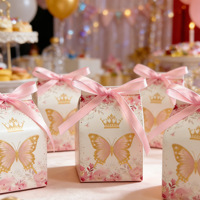 Boîte à bonbons de mariage en forme de papillon, emballage de bonbons pour fête de mariage, boîte cadeau d'anniversaire pour enfants, boîte de fournitures de mariage